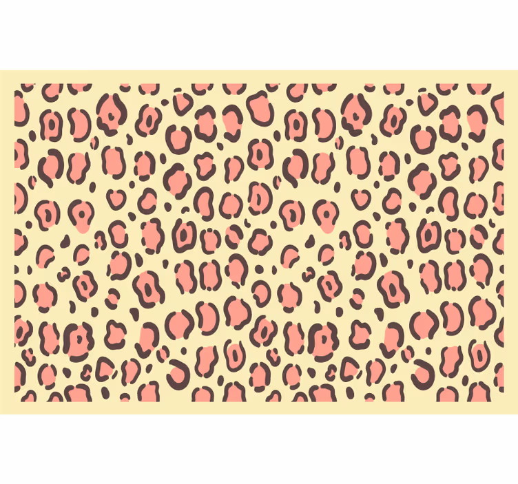 Mørklægningsgardiner børn i gul og pink leopardmønster - TenStickers