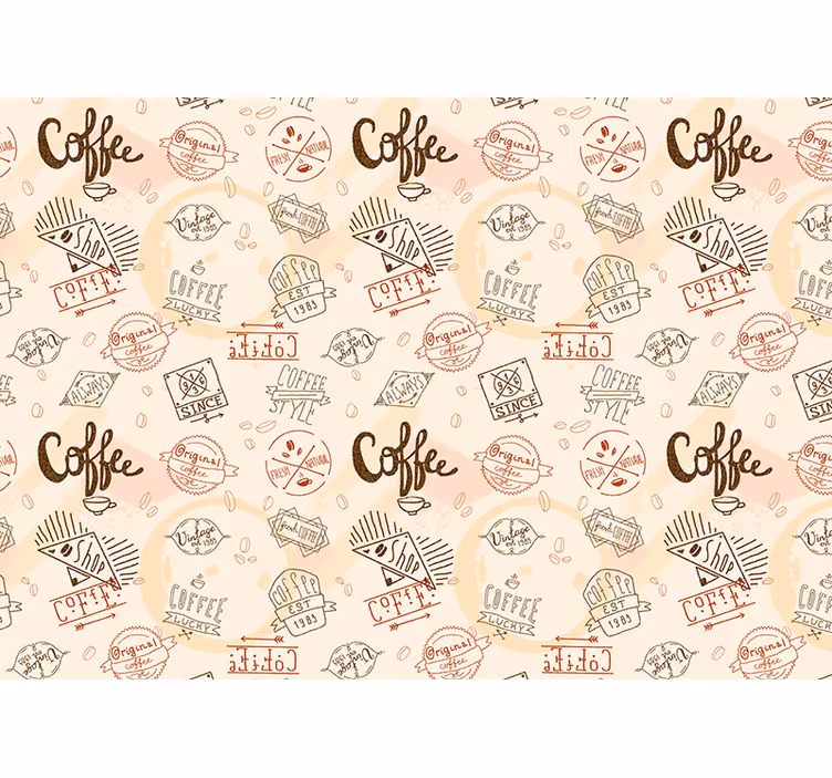 Rullegardin køkken vægplakat cafémotiv - TenStickers