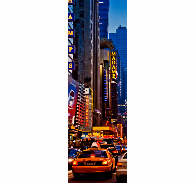 Rullegardin køkken times square køleskabsfolie - TenStickers