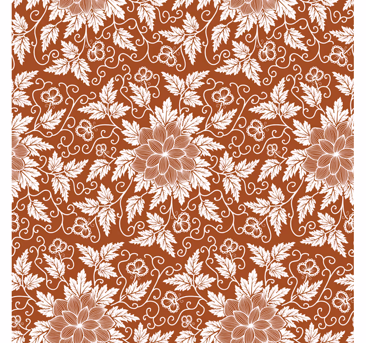 Rullegardin køkken blomster paisley fliser - TenStickers