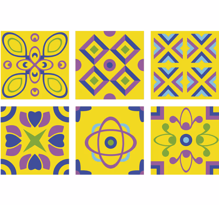 Rullegardin køkken psykedeliske symmetrier - TenStickers