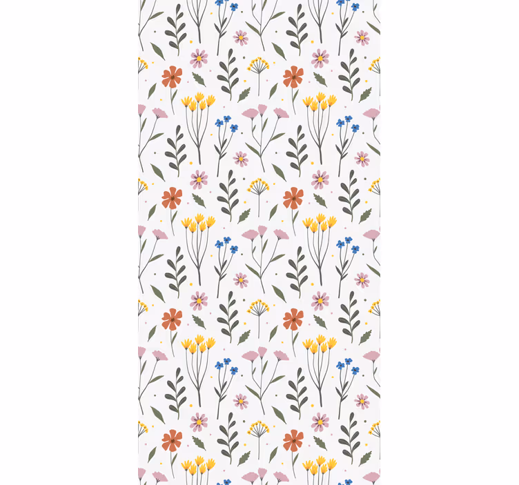 Rullegardin køkken flerfarvet blomsterdesign - TenStickers