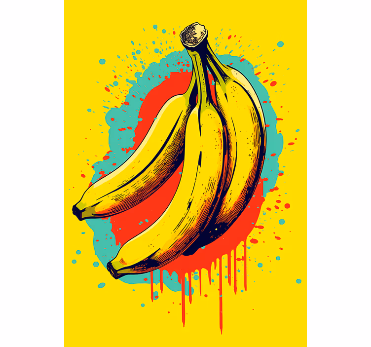 Rullegardin køkken tre bananer - TenStickers