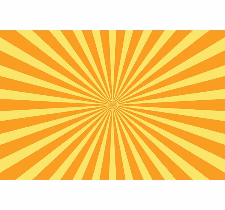 Orange rullegardiner med abstrakt solnedgang - TenStickers