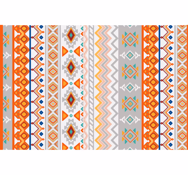 Orange rullegardiner med boheme mønster - TenStickers
