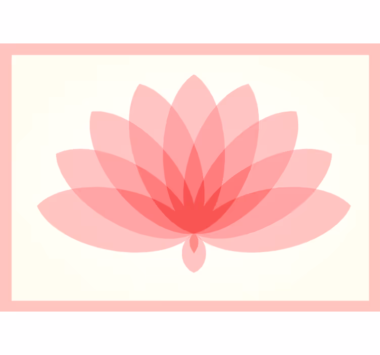 Soveværelse rullegardiner lotus enkelt blomst - TenStickers