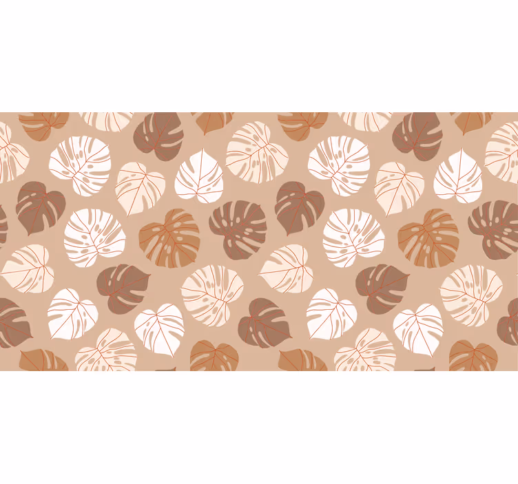 Soveværelse rullegardiner i beige tropiske planter - TenStickers