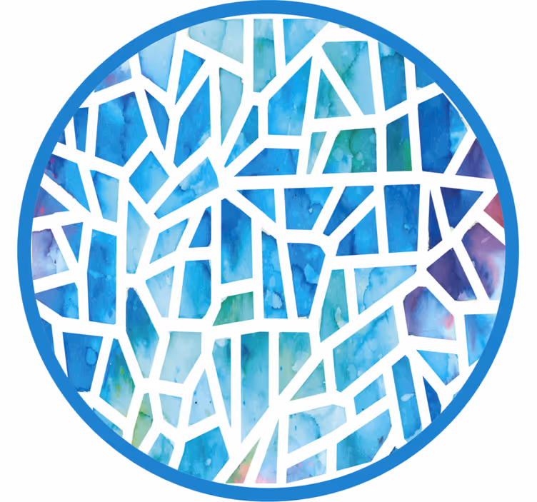 Soveværelse rullegardiner i mosaikdesign - TenStickers