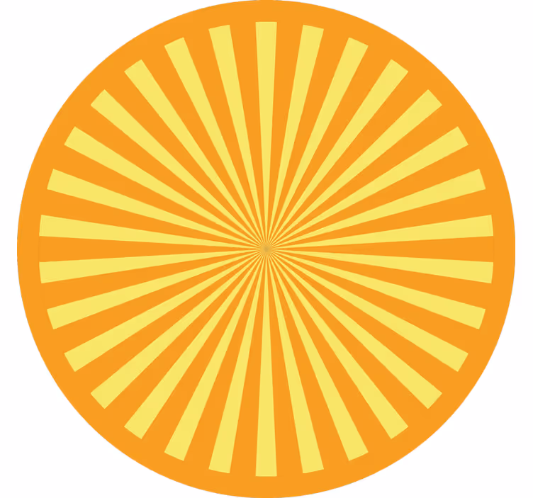 Soveværelse rullegardiner abstrakt solnedgang orange toner - TenStickers