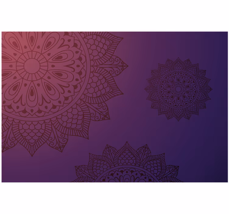 Soveværelse rullegardiner lys mandala blå og lys - TenStickers