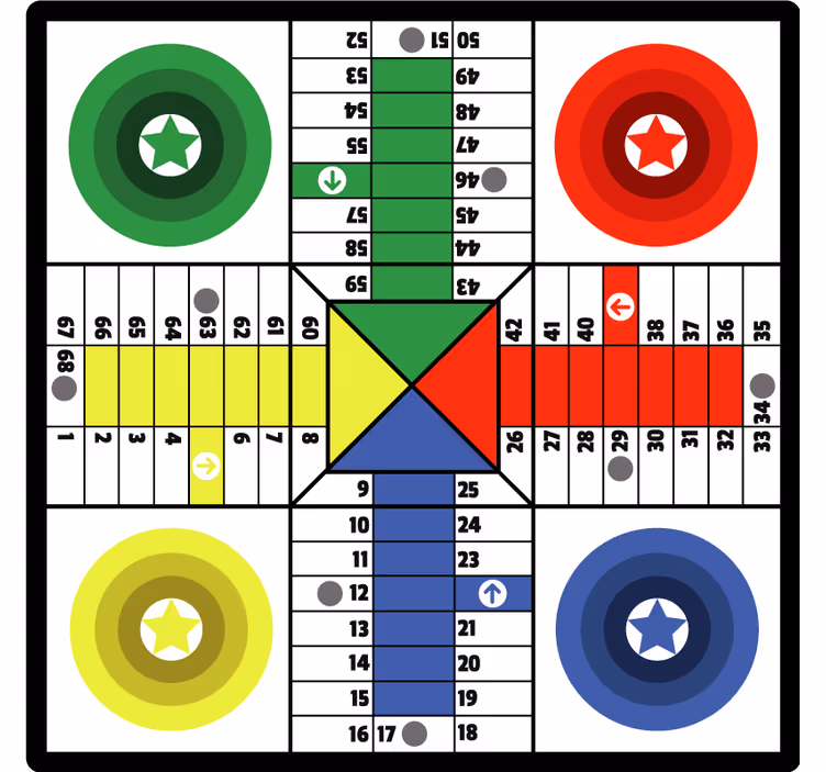 Parchis hame mørklægningsgardiner børn - TenStickers