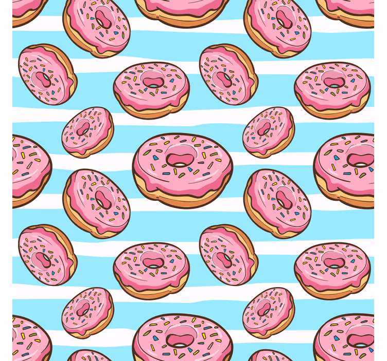 Rullegardin teenager bekymr dig ikke vær glad med donut - TenStickers