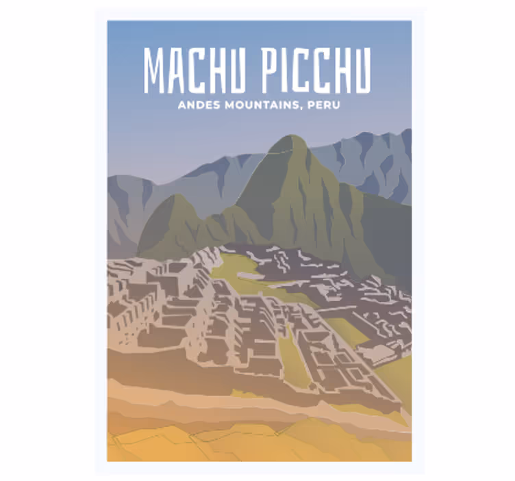 Rullegardin teenager machupichu - TenStickers