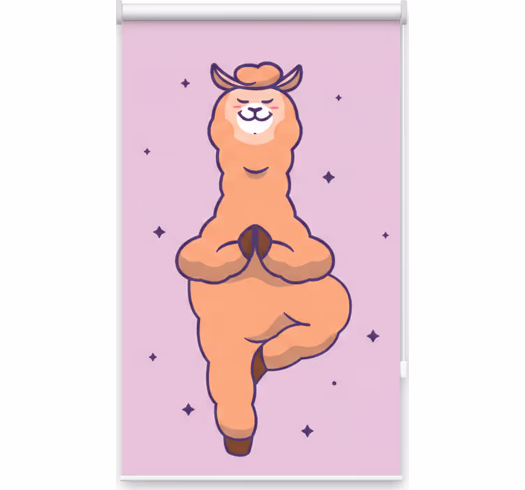 Rullegardin teenager fitnesslama - TenStickers