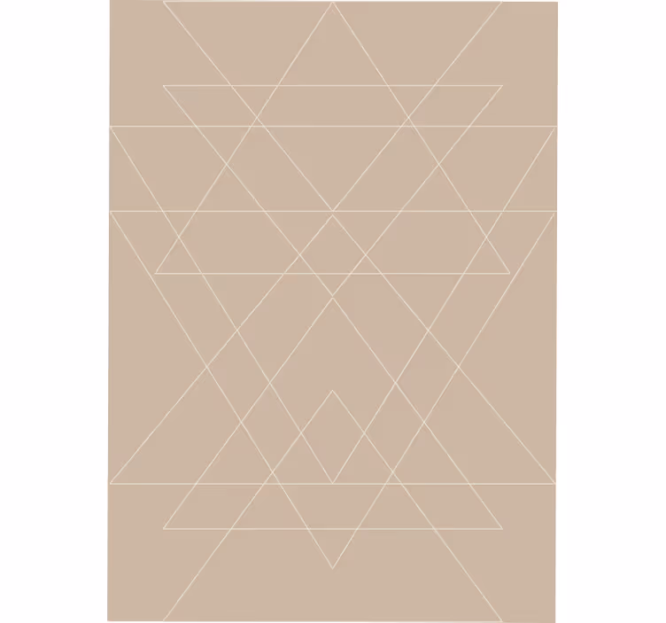 Beige rullegardin med nordiske trekantsmosaikker - TenStickers
