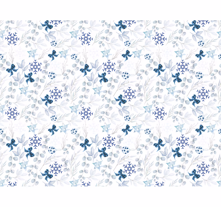 Hvid rullegardin julehygge - TenStickers