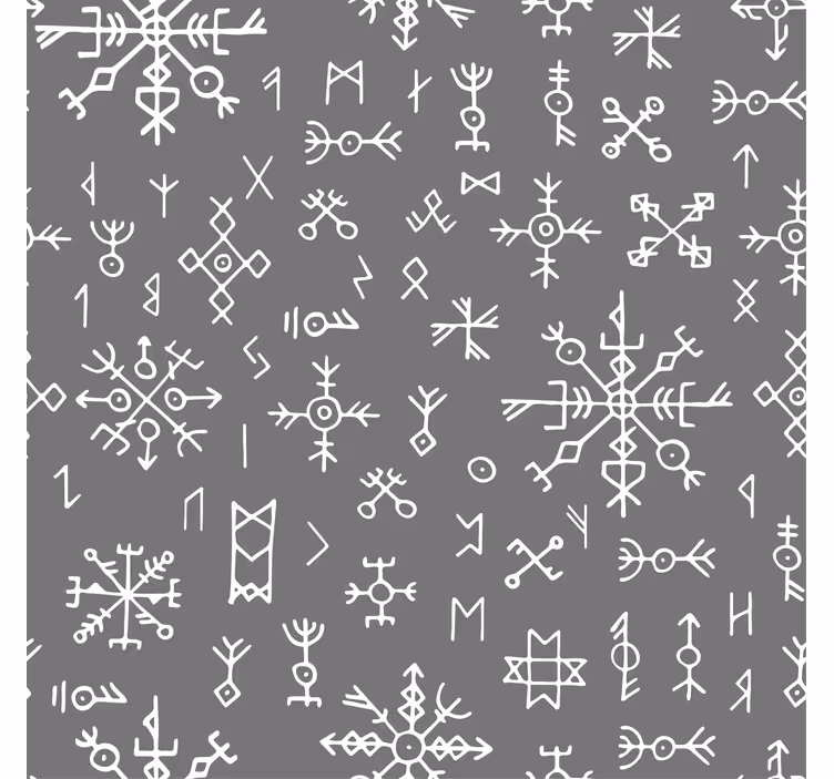 Grå rullegardin i grå og hvid nordisk design - TenStickers