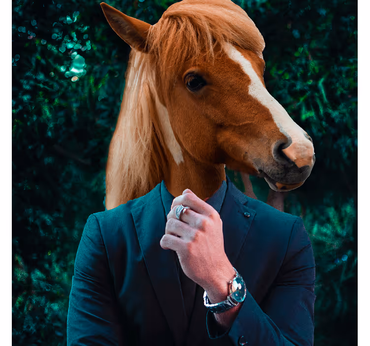 Mister horse kontor rullegardin - TenStickers