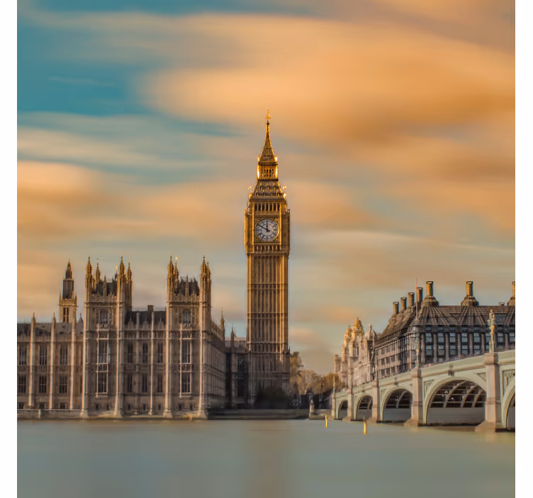 Kontor rullegardin london big ben moderne fotografi - TenStickers