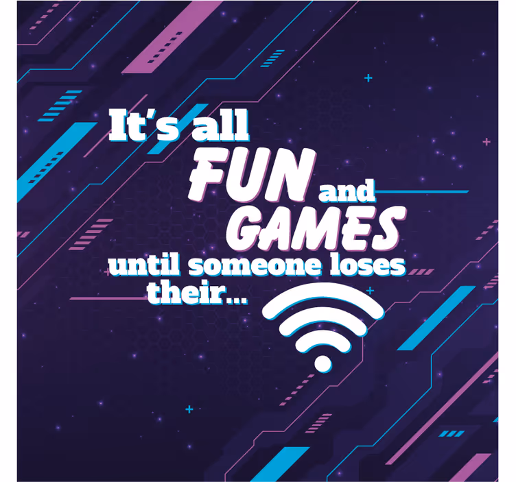 Kontor rullegardin funny joke wifi - TenStickers