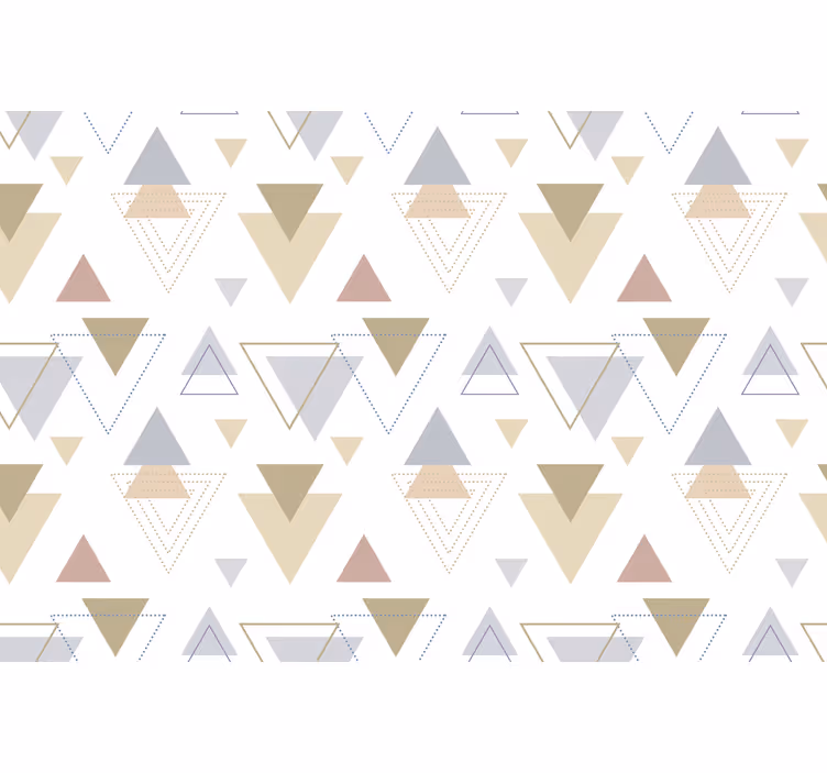 Kontor rullegardin geometrisk blå og gul nordisk stil - TenStickers