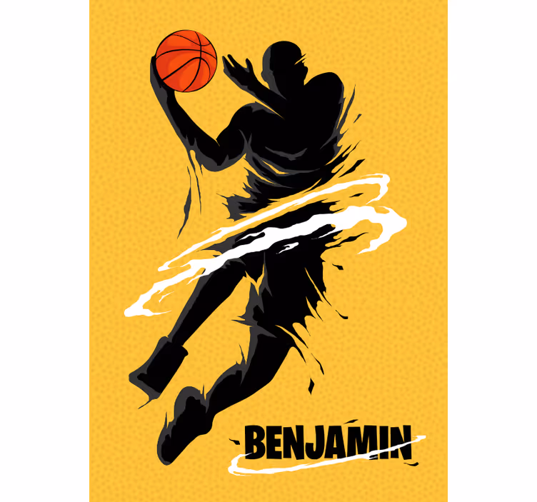 Rullegardin teenager basketballdesign - TenStickers