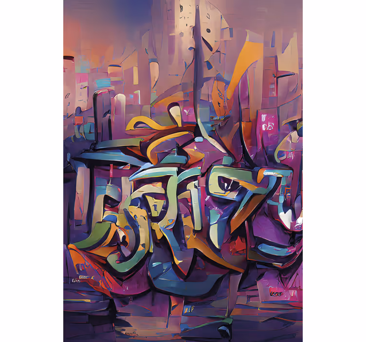 Rullegardin teenager streetart graffiti - TenStickers