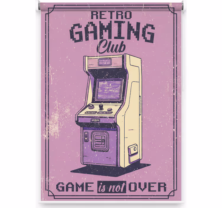 Rullegardin teenager retro gaming klub - TenStickers