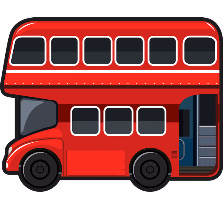 Sjove rullegardiner london bus - TenStickers