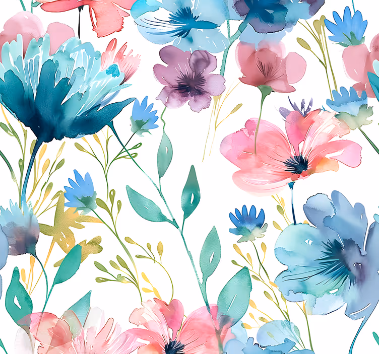 Rullegardiner med blomster sommerens vilde blomster - TenStickers