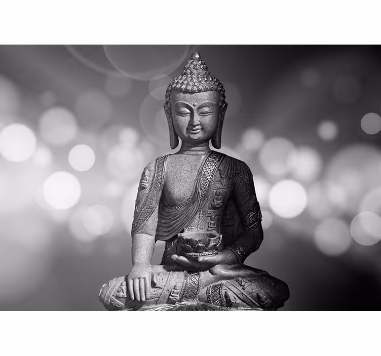 Zen rullegardiner med rolig buddha portræt - TenStickers