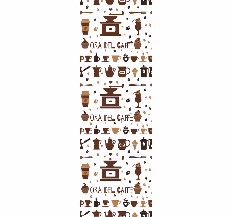 Brun rullegardin kaffetid - TenStickers