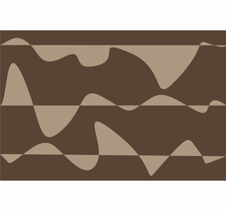 Abstract brun rullegardin - TenStickers