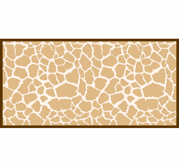 Brun rullegardin med giraffemønster - TenStickers