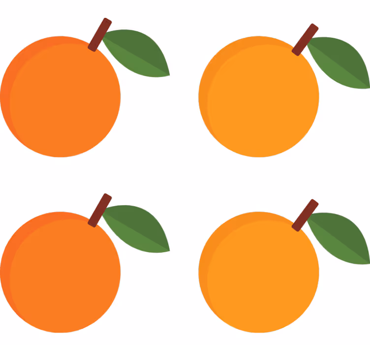 Orange rullegardiner elegant oranges klistermærker pakke - TenStickers