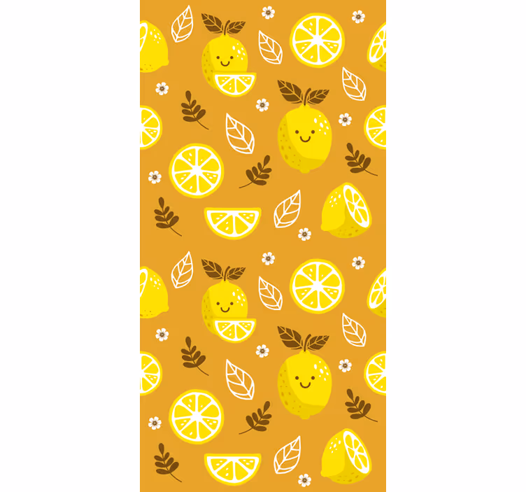 Orange rullegardiner smilende citroner samsung - TenStickers