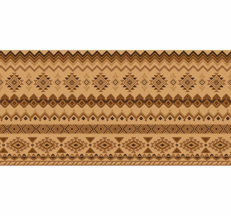 Orange rullegardiner i etnisk kilim design - TenStickers