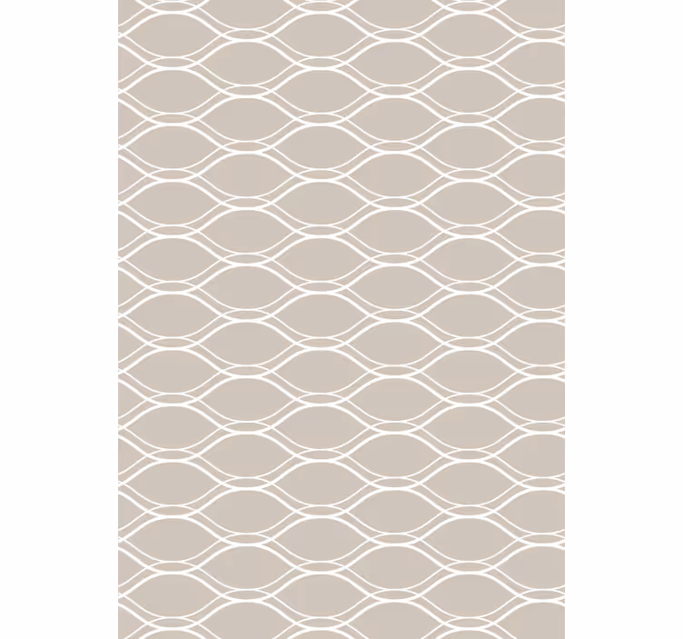 Udendørs rullegardin beige med hvide striber - TenStickers
