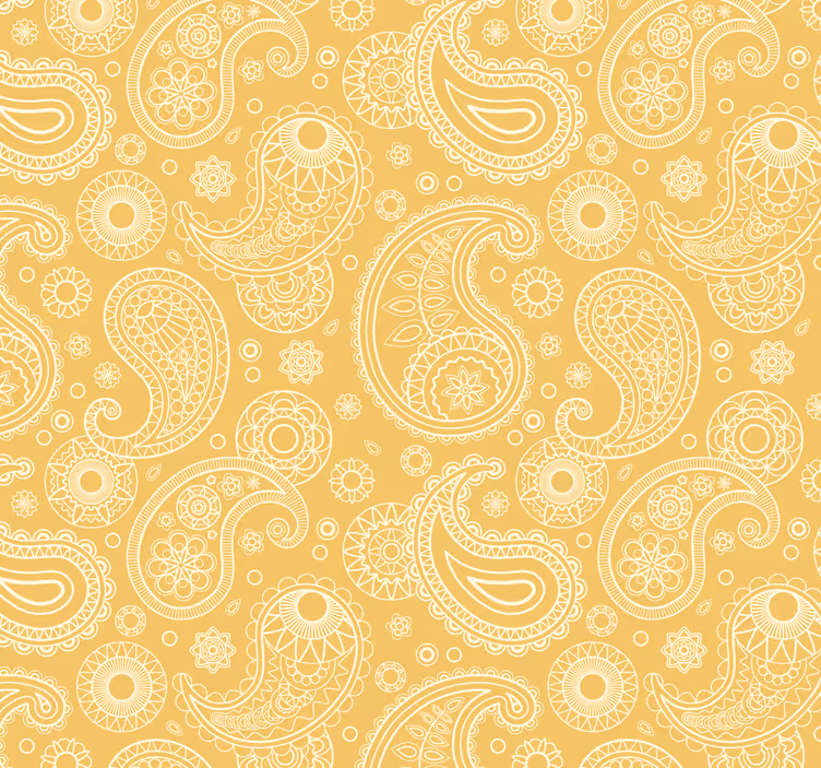 Udendørs rullegardin arabisk paisley - TenStickers