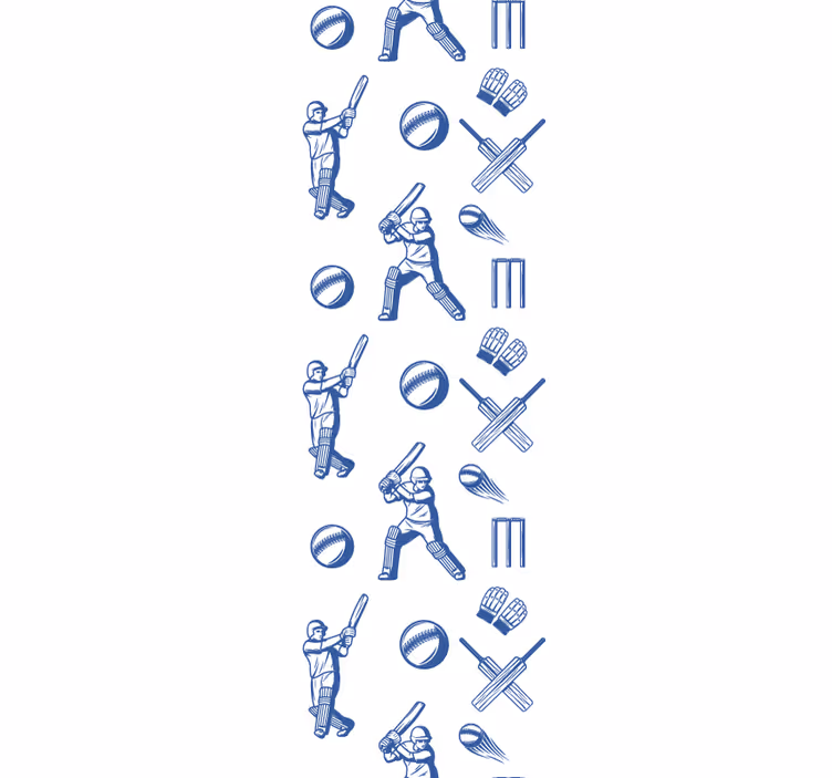 Rullegardin teenager i cricket mønster - TenStickers