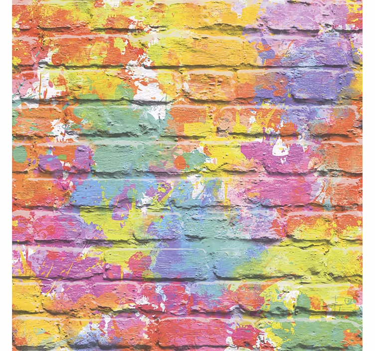 Rullegardin teenager paint splash murstensmønster - TenStickers
