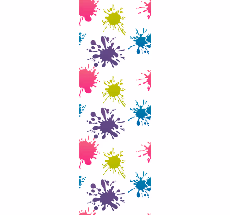 Rullegardin teenager med multicolor sprøjt - TenStickers