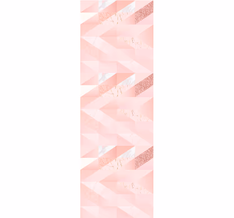 Rullegardin teenager med girly pink geometrisk baggrund - TenStickers