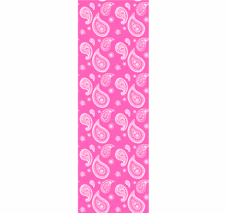 Rullegardin teenager i intens pink paisley - TenStickers