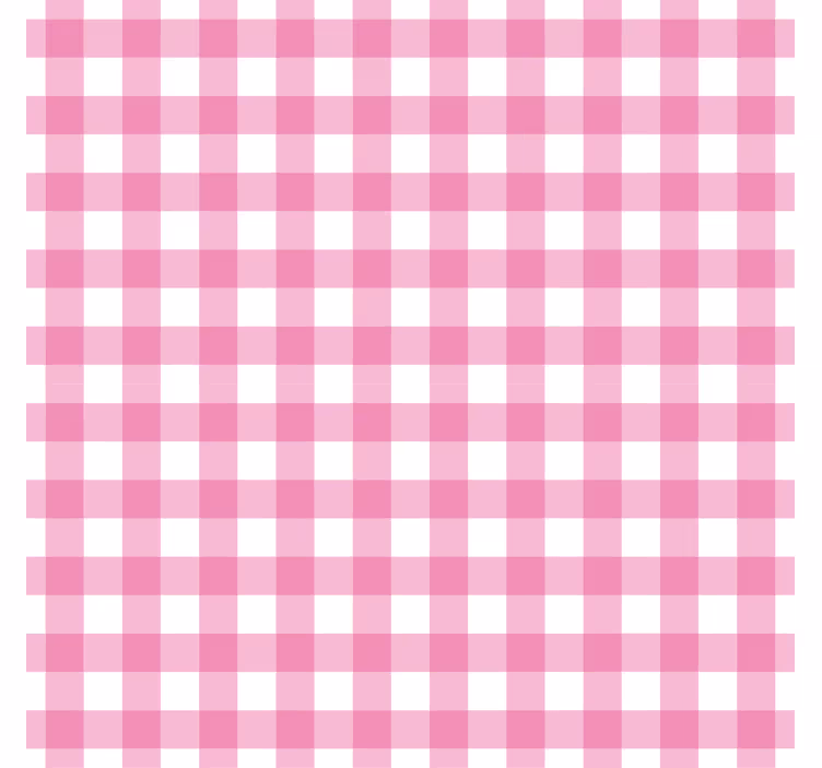 Rullegardin til badeværelse i pink og hvide firkanter - TenStickers
