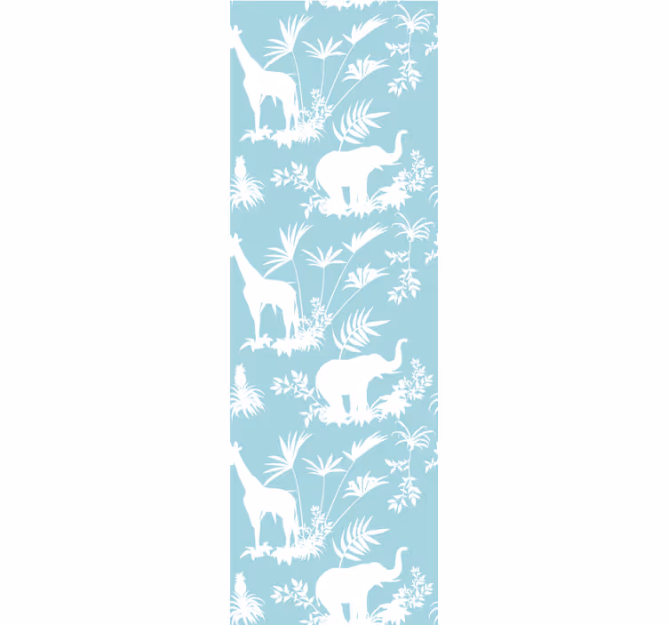 Klassiske rullegardiner med jungle toile mønster - TenStickers