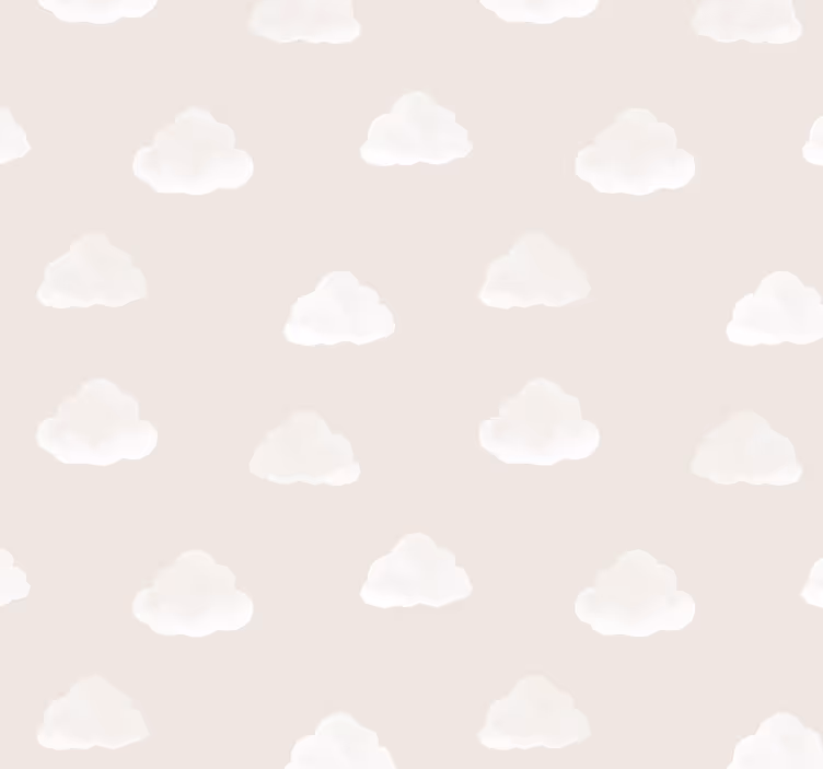 Rullegardiner til baby værelse med beige skymønster - TenStickers