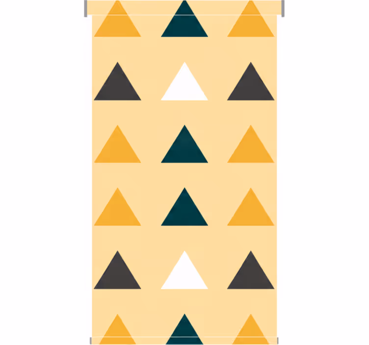 Gang rullegardiner farvede trekanter geometrisk - TenStickers