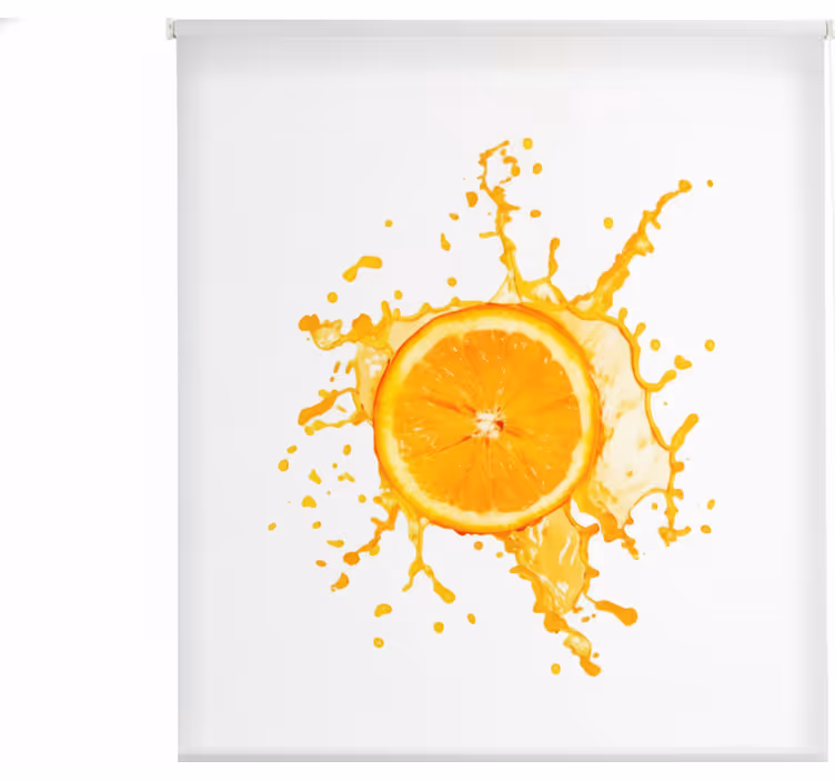 Rullegardin køkken 130 cm orange frugt - TenStickers