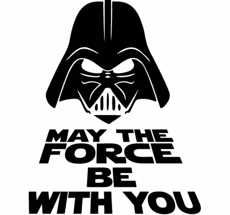 Rullegardiner med serier star wars kraften er med dig - TenStickers